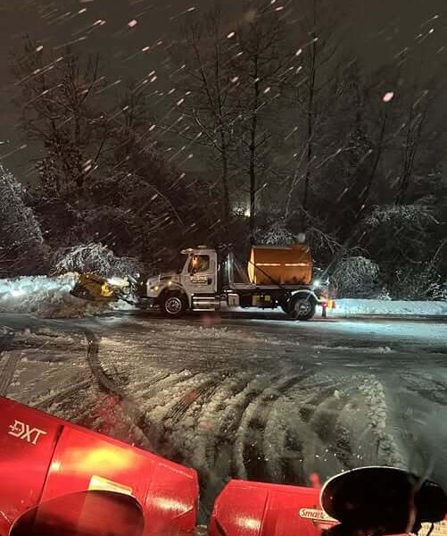Truck Windshield Snow